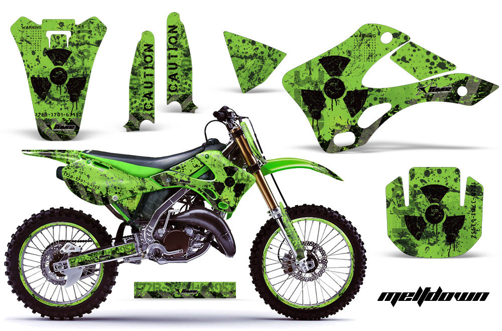 Kawasaki KX125 KX250 99-02 Graphics Kit MD BG NPs